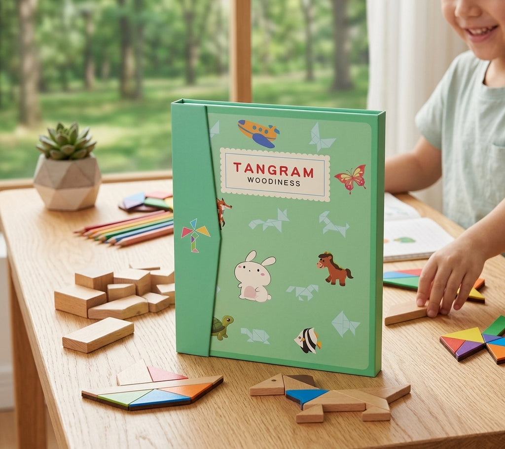 Montessori Magnetic Tangram Book
