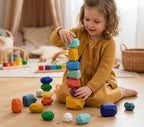 Montessori Wooden Stones (21 Pieces)
