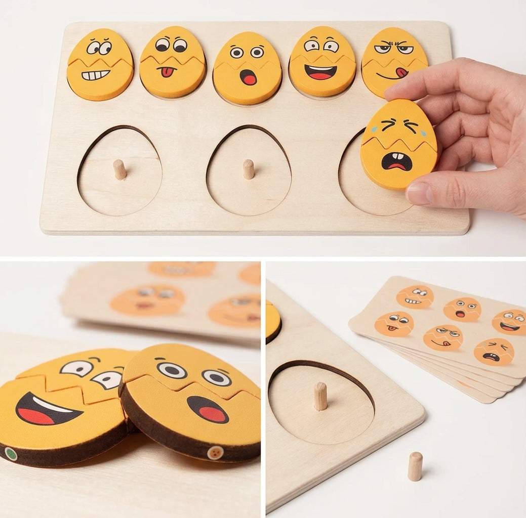 Montessori Funny Egg Faces