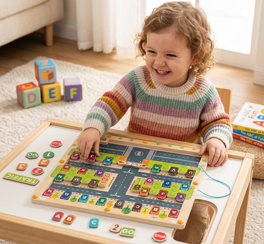 Montessori Alphabet Parking Maze